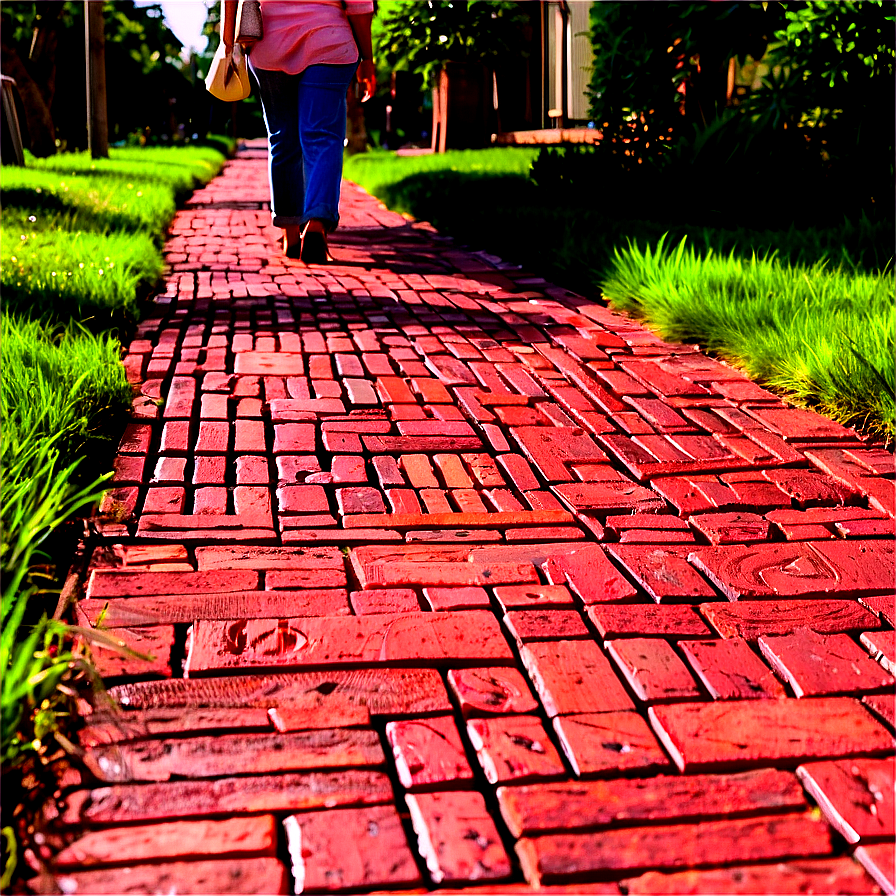 Brick Pedestrian Path Png Ktg PNG image