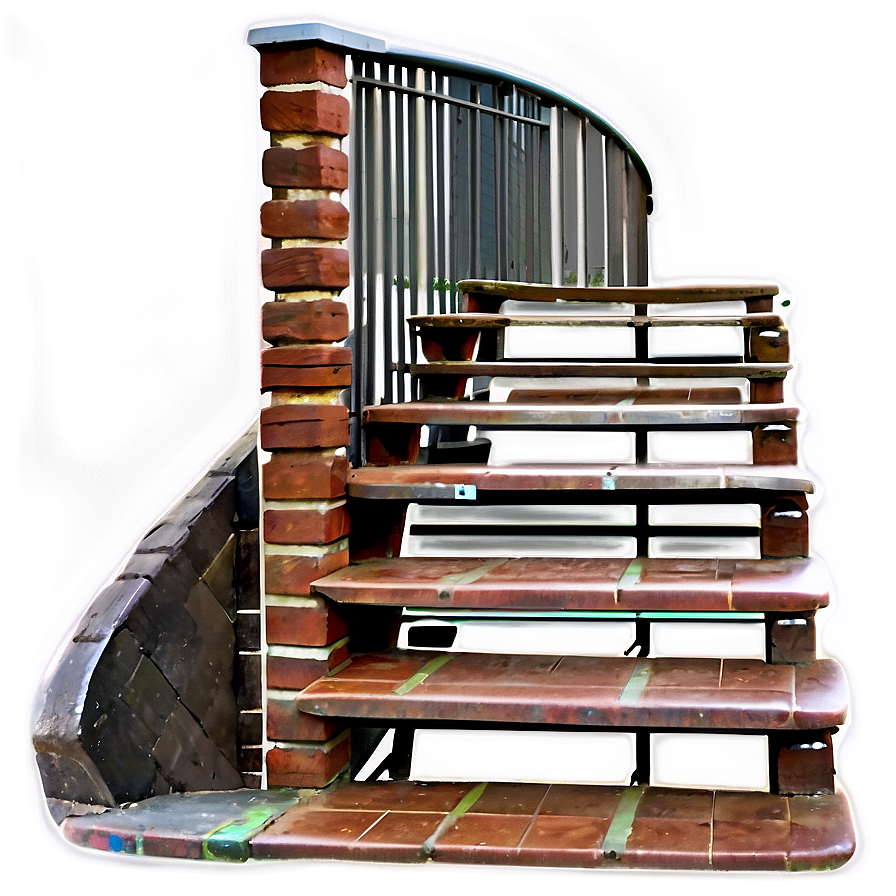 Brick Staircase Design Png Peu PNG image