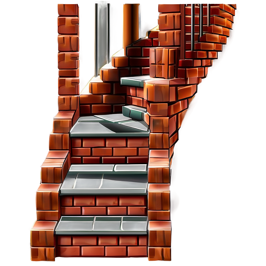 Brick Staircase Design Png Vgv14 PNG image