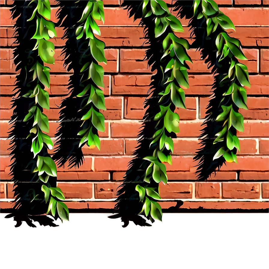 Brick Wall Vine Png 05062024 PNG image