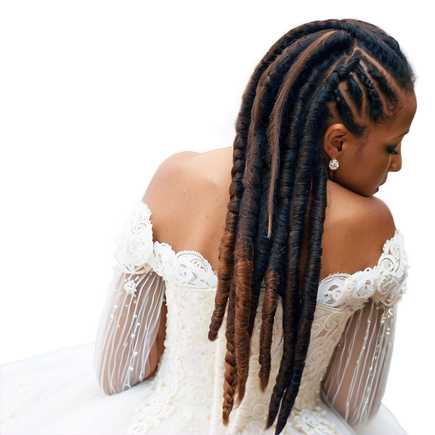 Bridal Dreads Hairstyle Png Irb PNG image