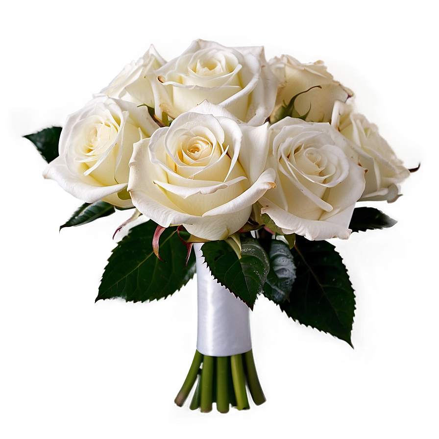 Bridal Roses Bouquet Png Uoh88 PNG image