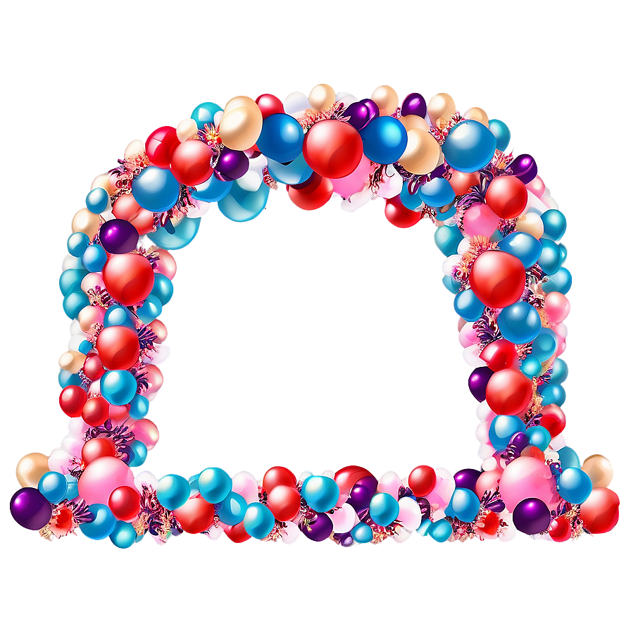 Bridal Shower Balloon Garland Png Nra PNG image