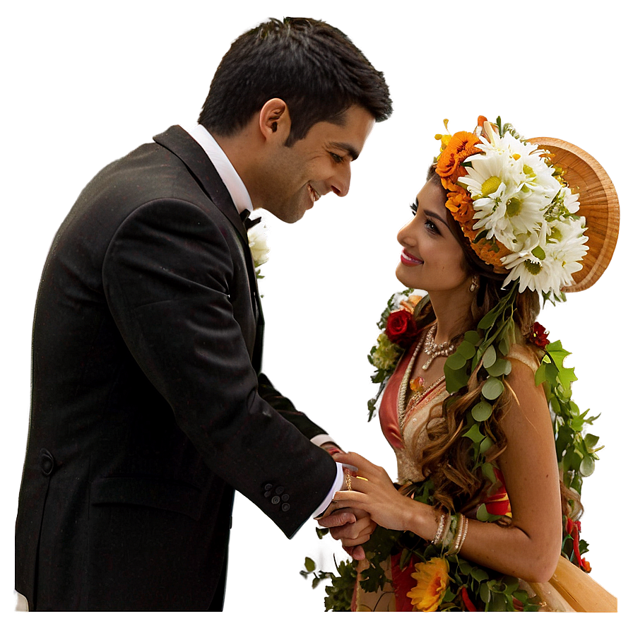 Bride And Groom C PNG image