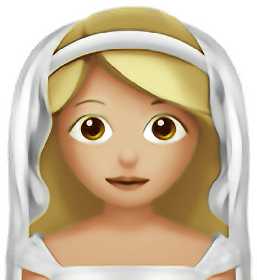 Bride Emoji Close Up PNG image