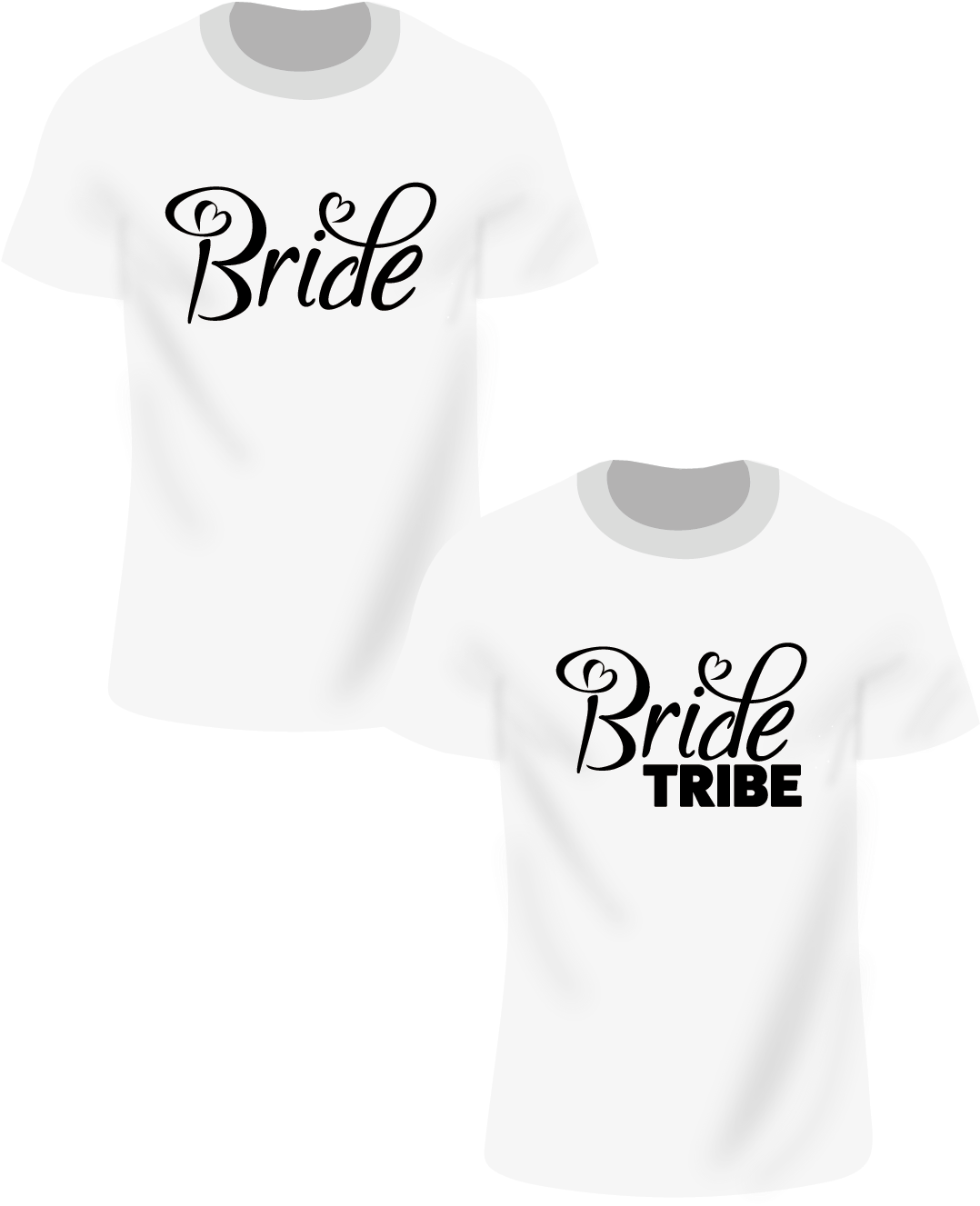 Brideand Bride Tribe T Shirts PNG image