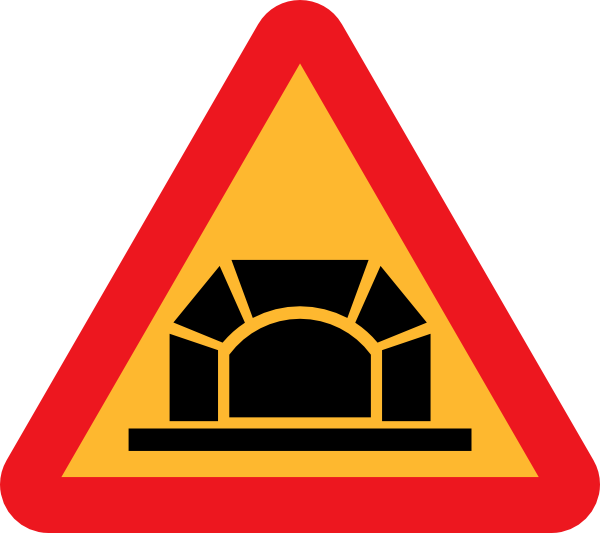 Bridge Warning Road Sign PNG image