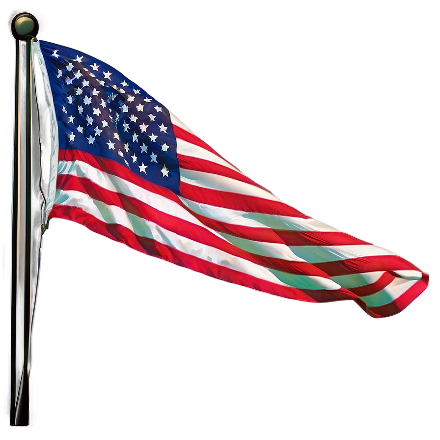 Bright American Flag Png Illustration Psj PNG image