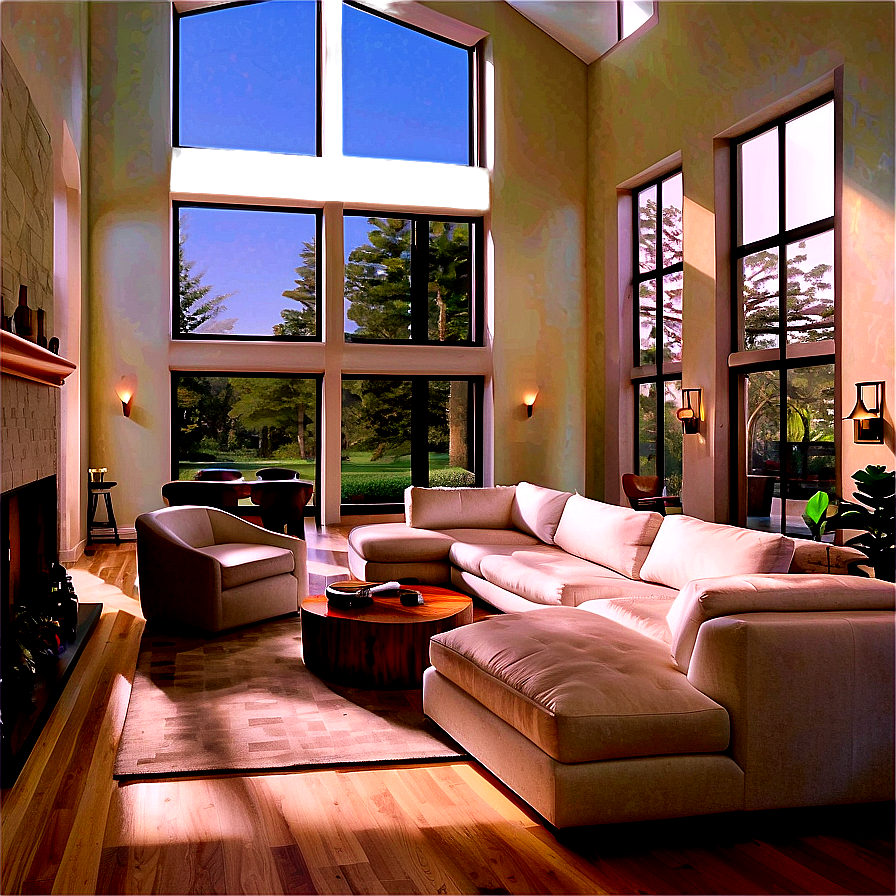 Bright And Airy Living Room Png 05242024 PNG image