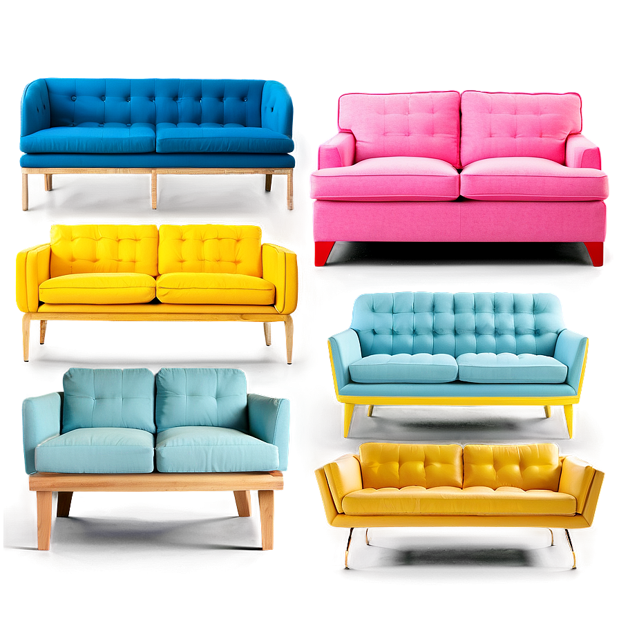 Bright And Bold Sofa Colors Png 17 PNG image
