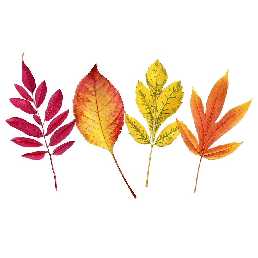 Bright Autumn Leaves Png Vxe PNG image