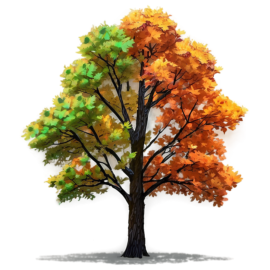 Bright Autumnal Trees Png 05042024 PNG image