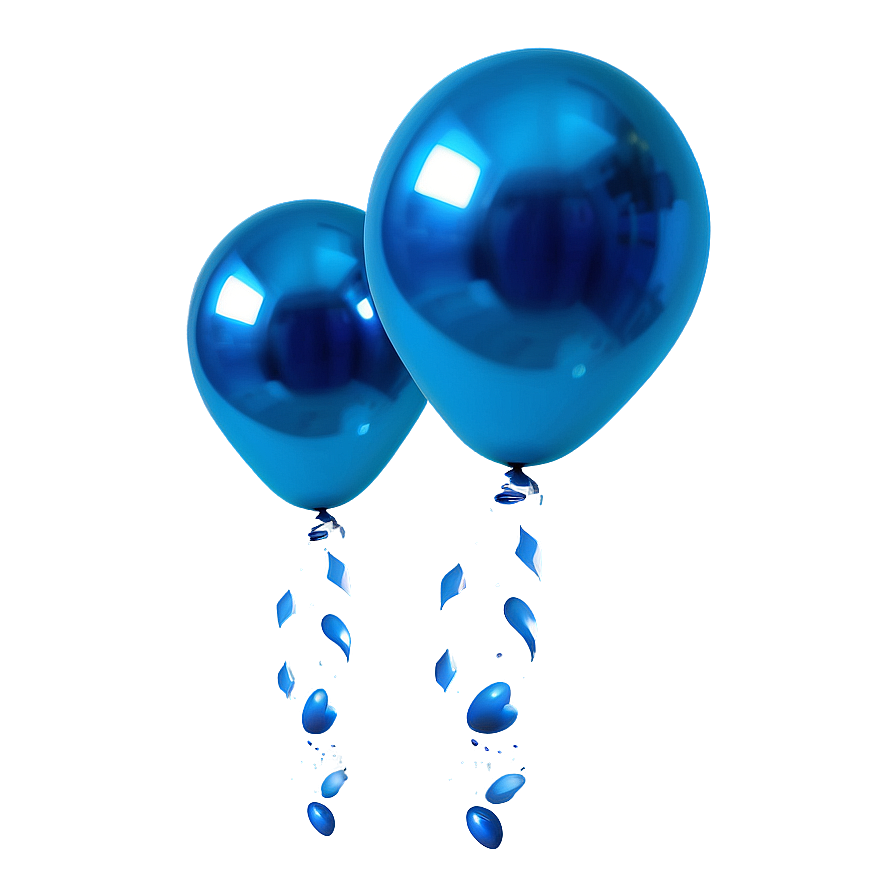 Bright Blue Balloons Png Vkc PNG image