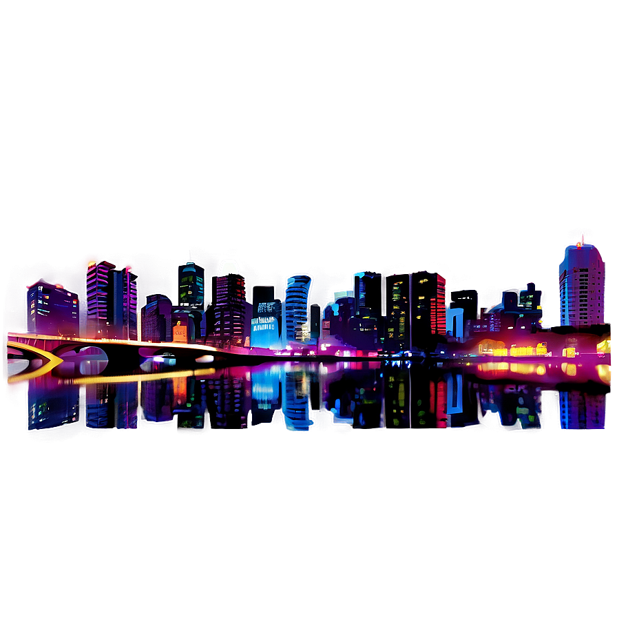 Bright City Nightlife Png Sup84 PNG image