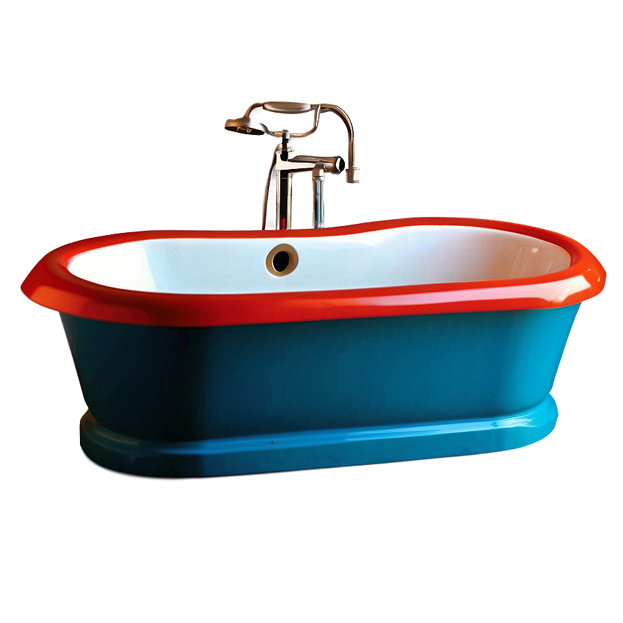 Bright Colored Kids Bathtub Png Bmv32 PNG image