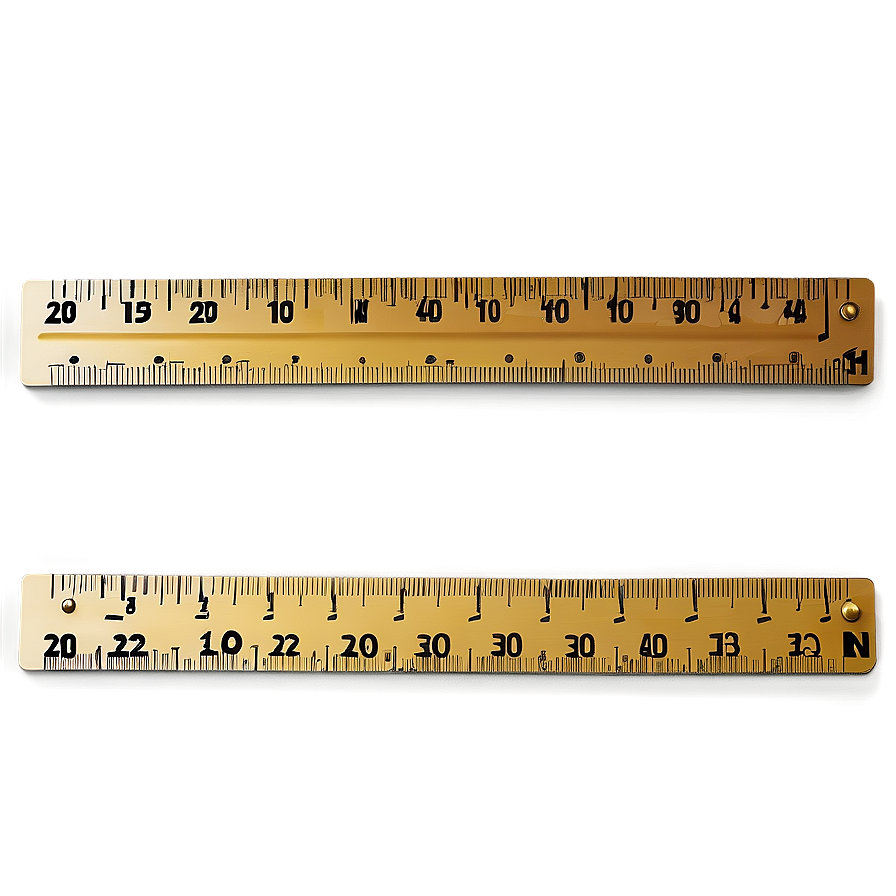 Bright Colored Ruler Png 05252024 PNG image