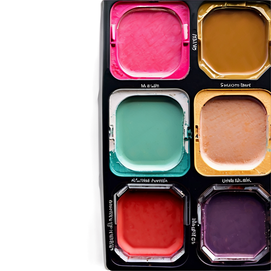 Bright Colors Makeup Palette Png 96 PNG image