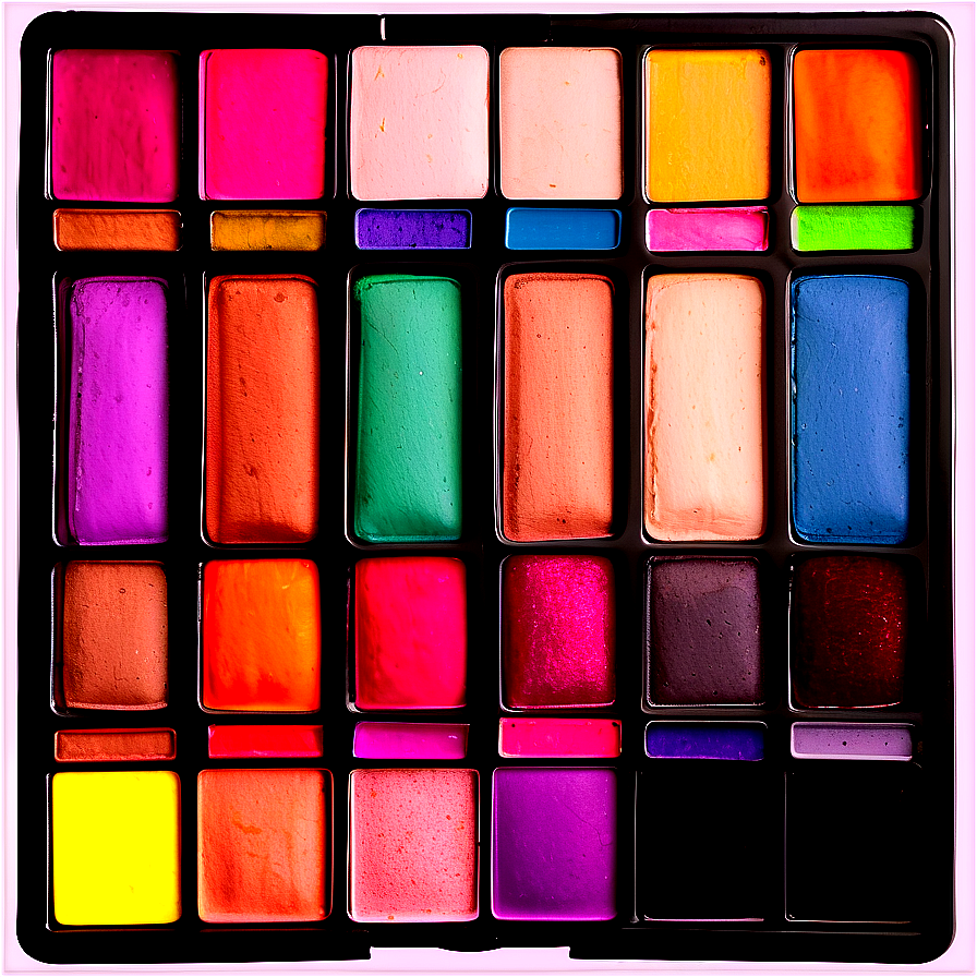 Bright Colors Makeup Palette Png Arq PNG image