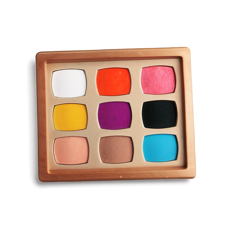 Bright Colors Makeup Palette Png Tqm PNG image