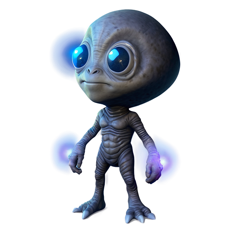 Bright-eyed Cute Alien Png 47 PNG image