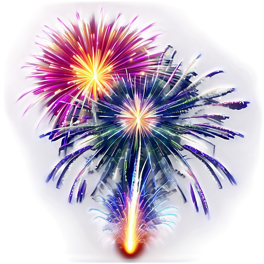 Bright Fireworks Png Gic PNG image