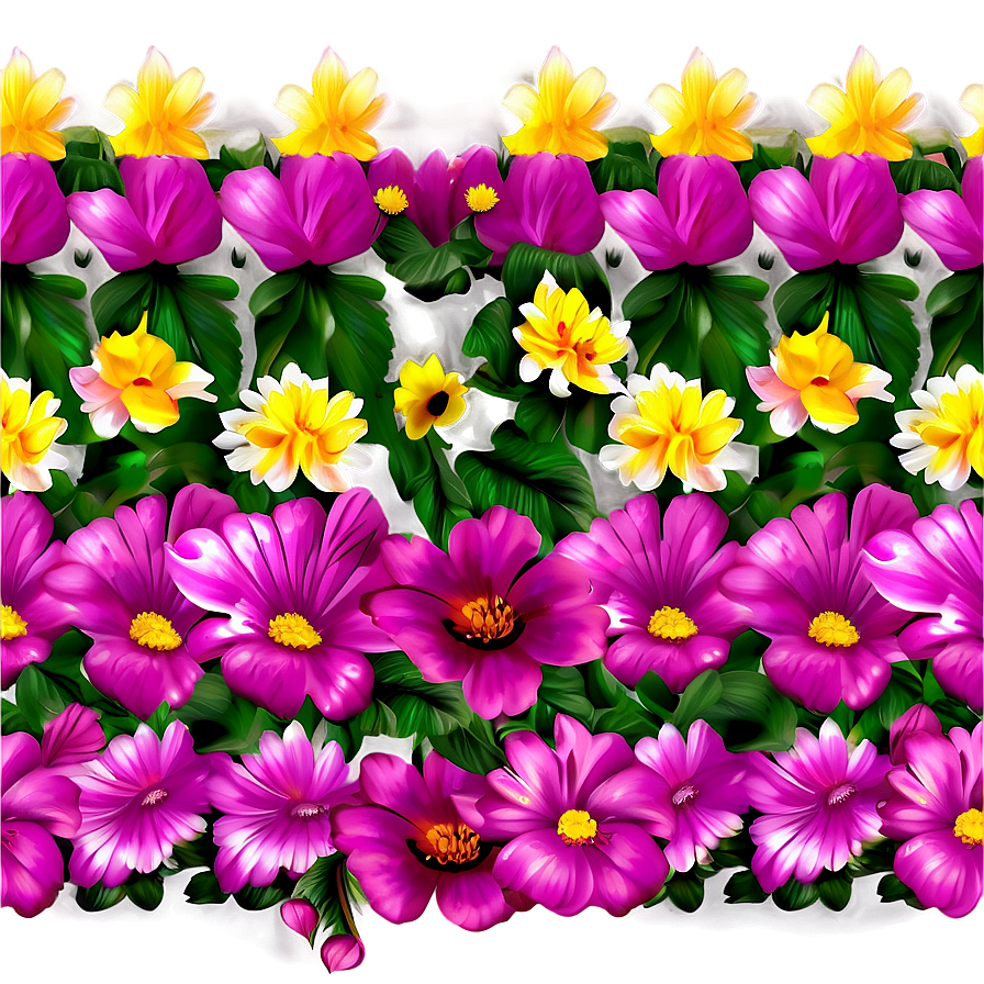 Bright Floral Wallpaper Png 05062024 PNG image