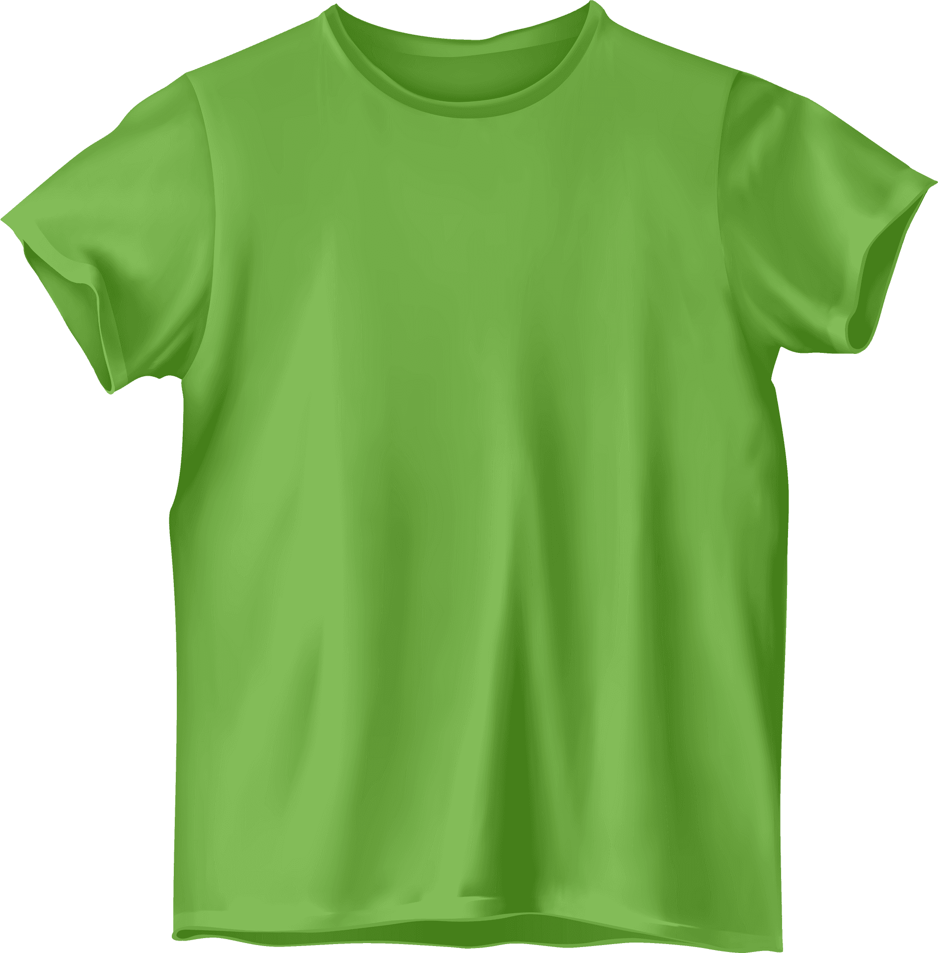 Bright Green Blank T Shirt PNG image