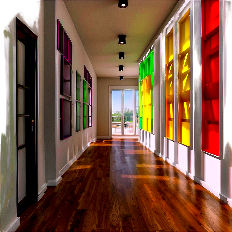 Bright Hallway Color Schemes Png 06242024 PNG image