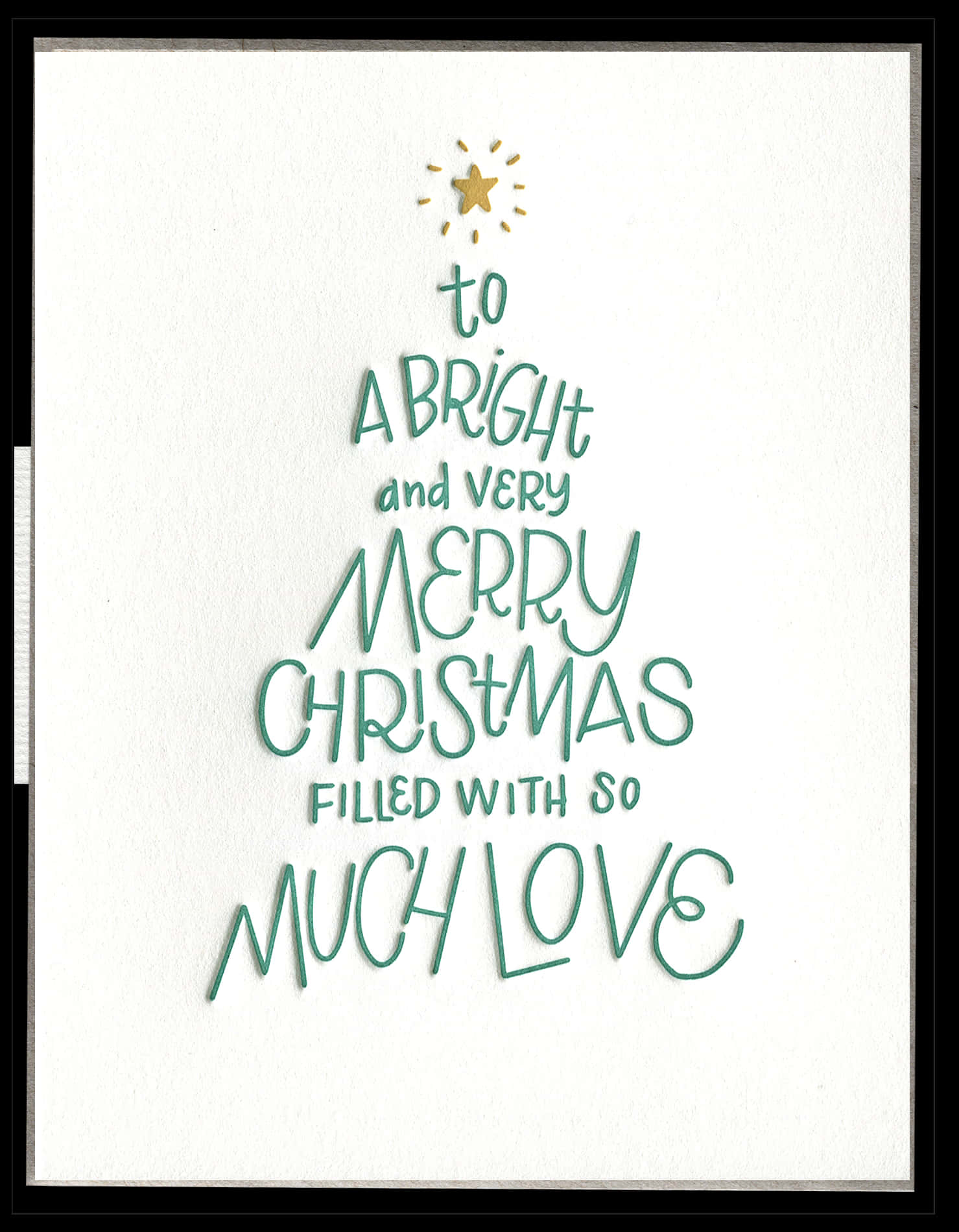 Bright Merry Christmas Card PNG image
