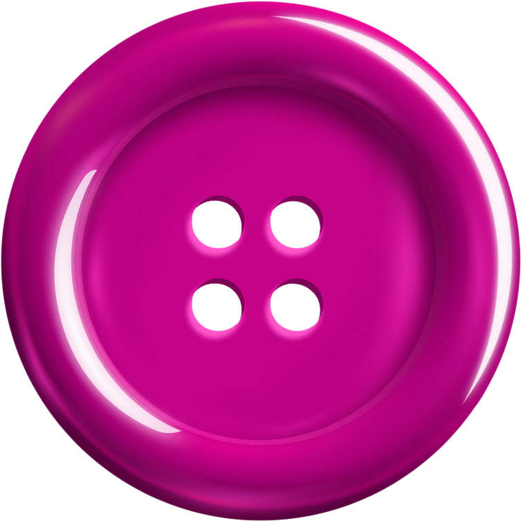 Bright Pink Clothes Button PNG image