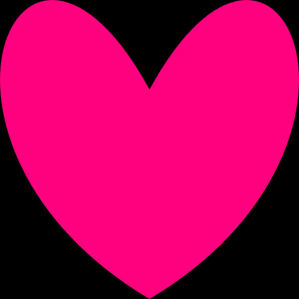 Bright Pink Heart Clipart PNG image