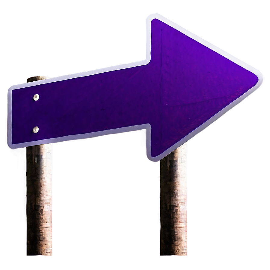 Bright Purple Arrow Sign Png 06272024 PNG image