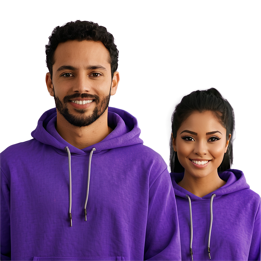 Bright Purple Hoodie Visual Png Chf PNG image