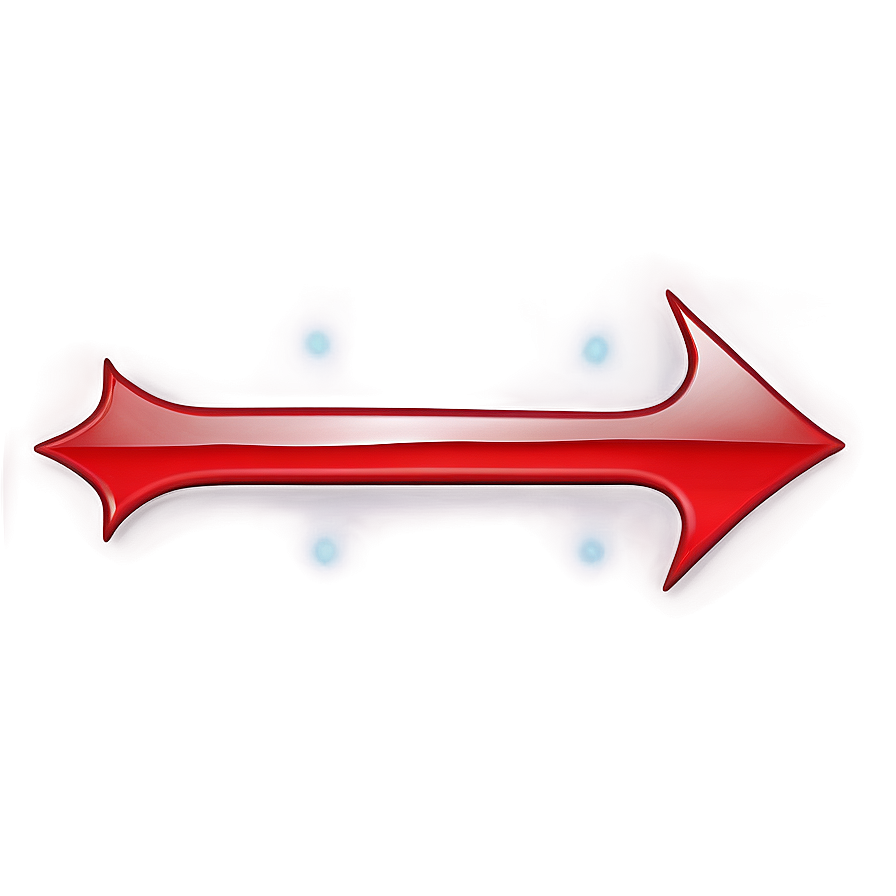 Bright Red Arrow Transparent Png 05262024 PNG image