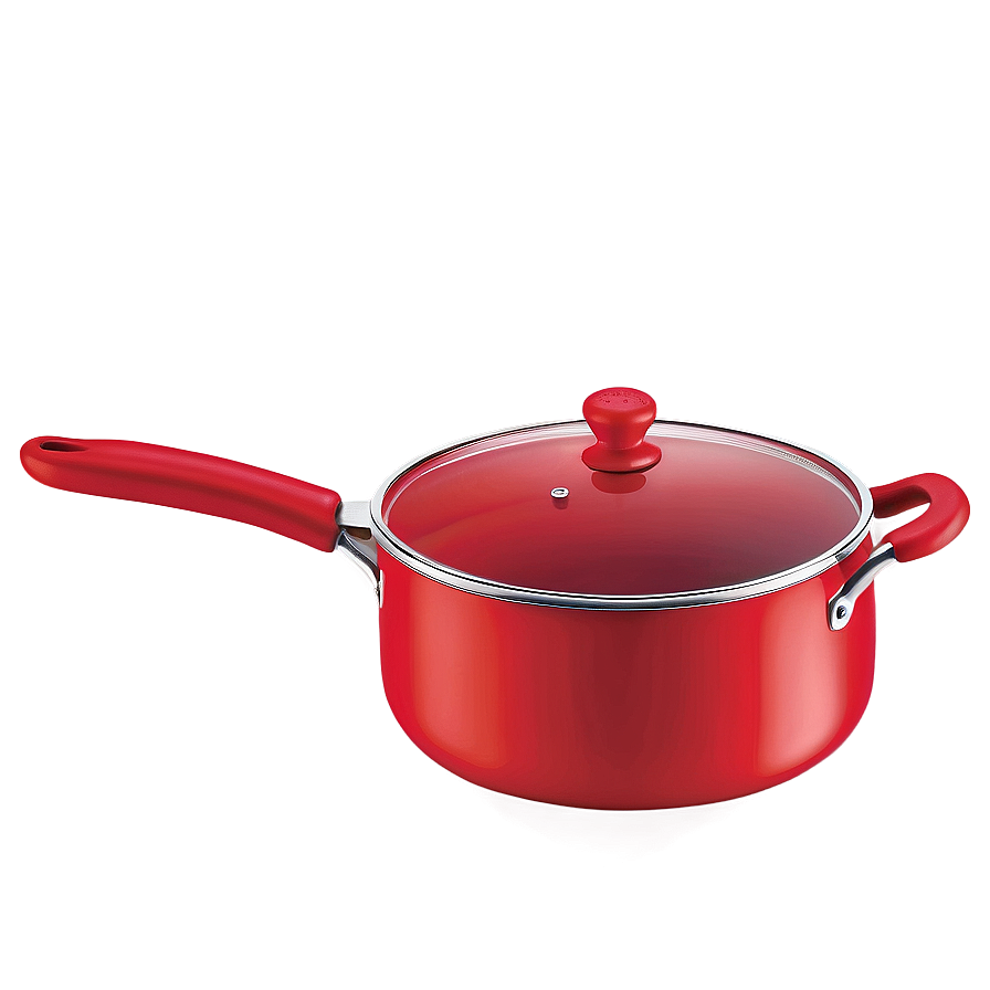 Bright Red Cooking Pot Png 95 PNG image