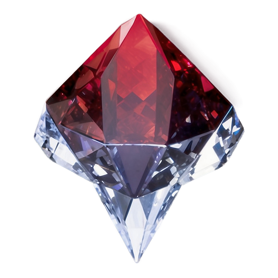 Bright Red Crystal Png 06242024 PNG image