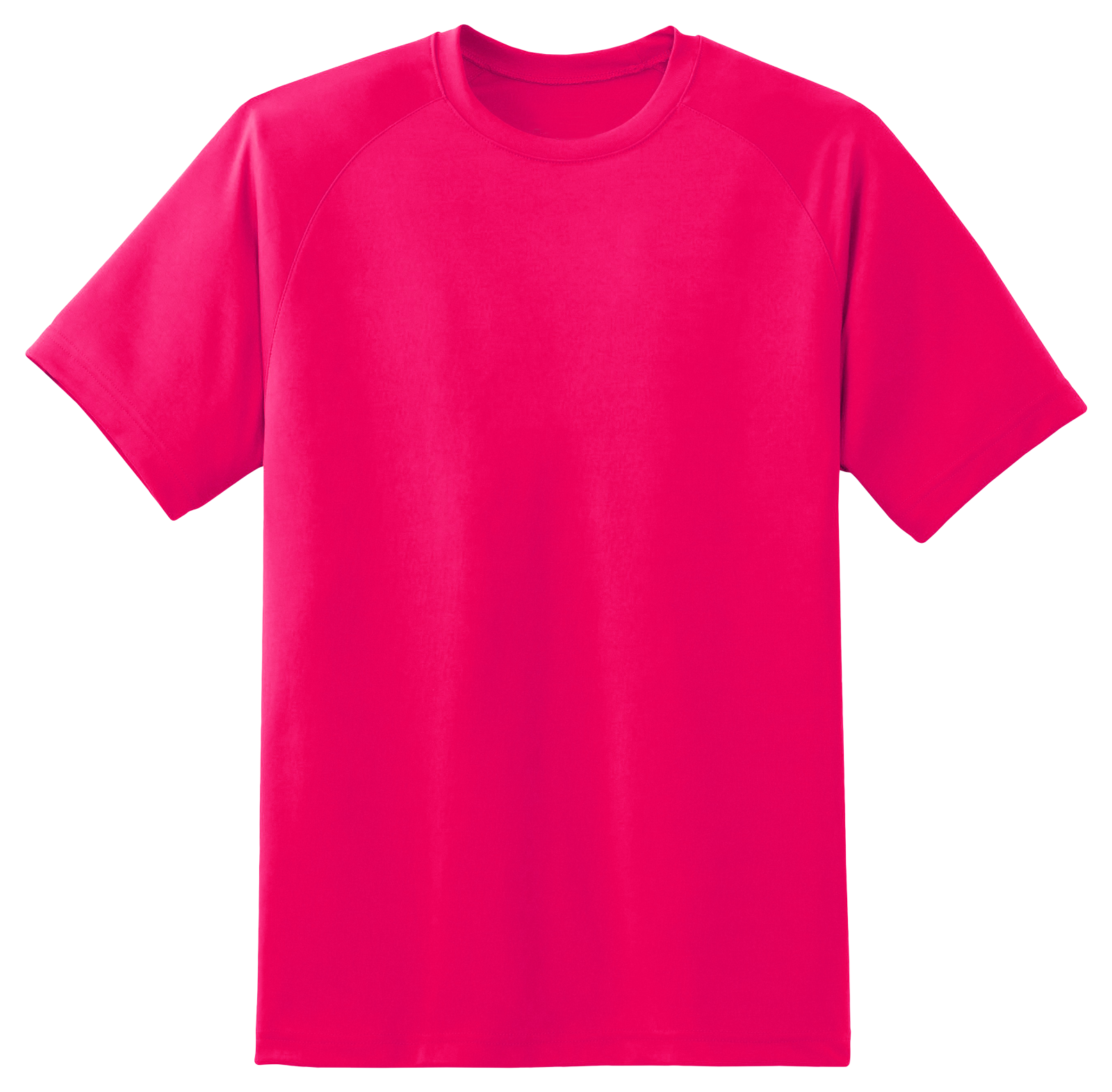 Bright Red Plain T Shirt PNG image