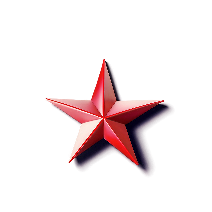 Bright Red Star Png 05232024 PNG image