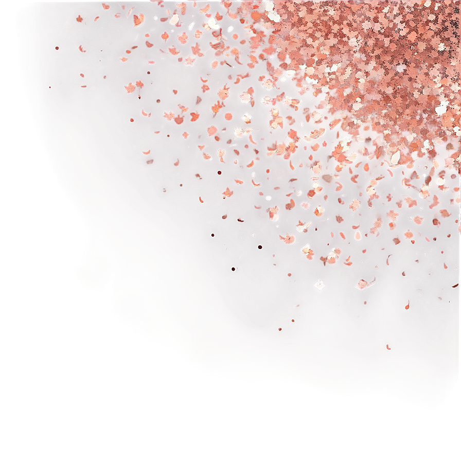 Bright Rose Gold Glitter Sparkles Png 65 PNG image