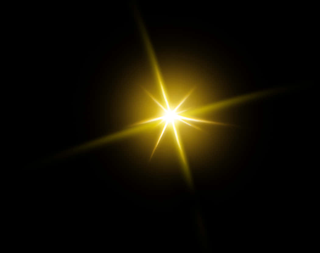 Bright Star Lens Flare PNG image