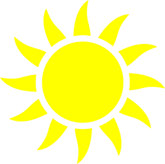 Bright Sun Icon PNG image