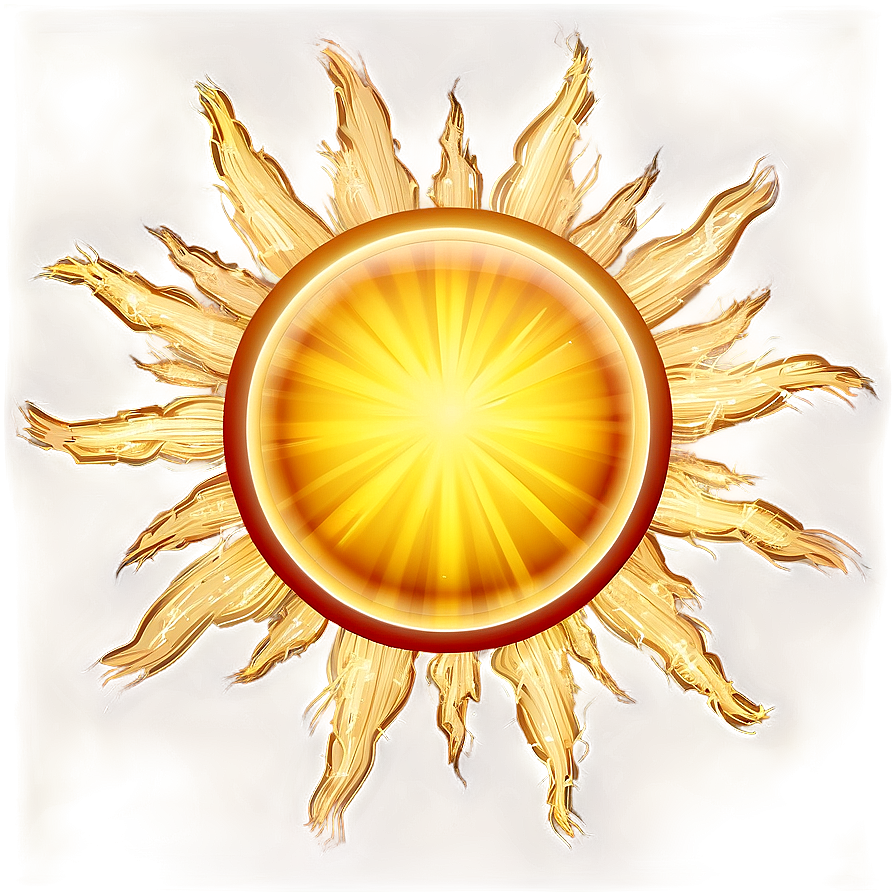 Bright Sun Illustration Png 06262024 PNG image