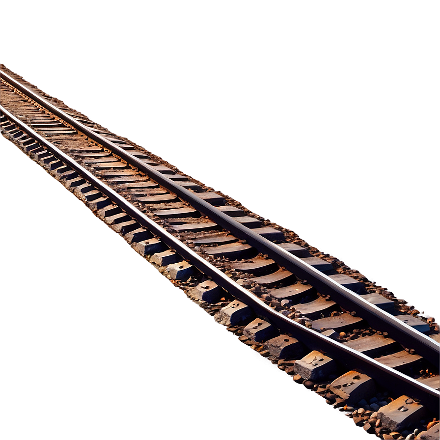 Bright Sunny Day Railroad Tracks Png Eyq96 PNG image