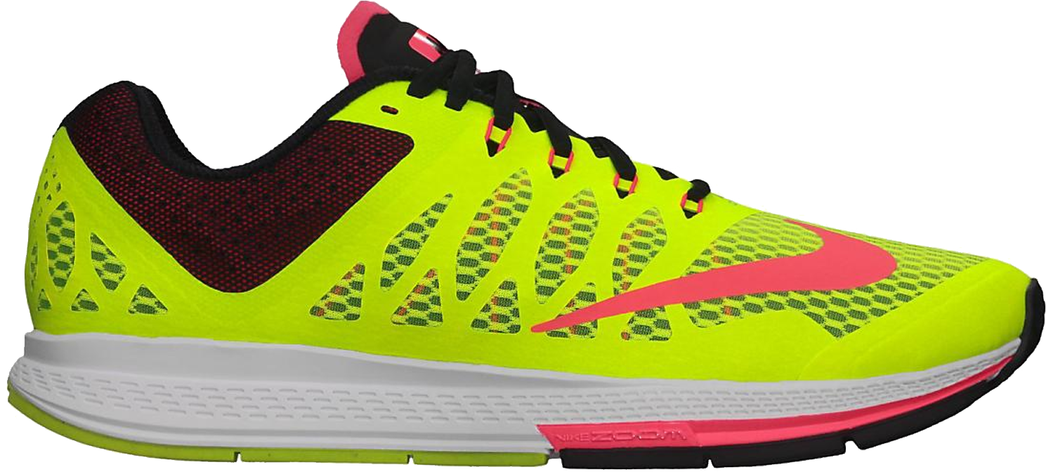 Bright Yellow Nike Running Shoe PNG image