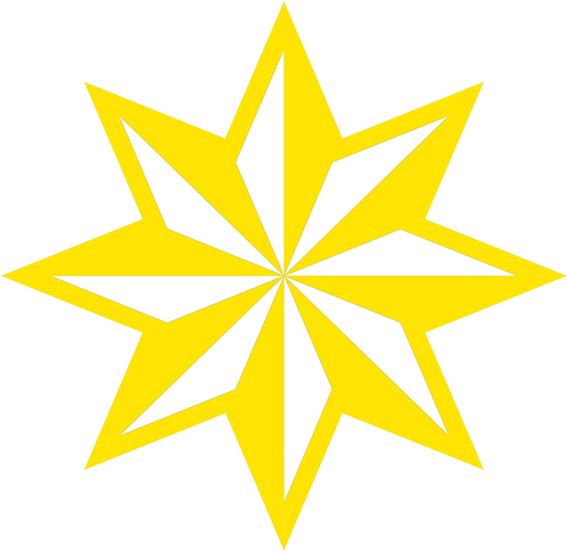 Bright Yellow Star Graphic PNG image
