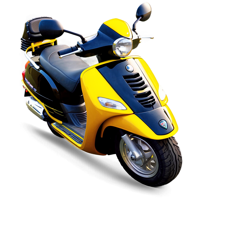 Bright Yellow Vespa Png Mqc70 PNG image