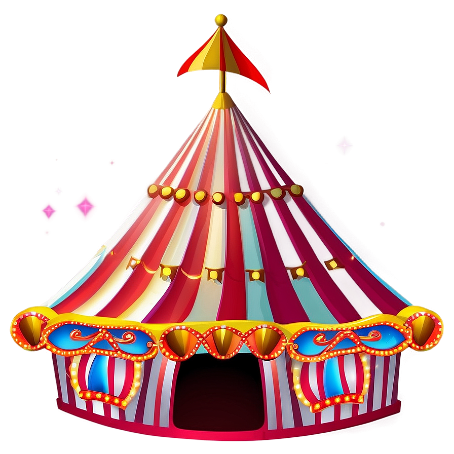 Brightly Lit Carnival Tent Png Abv PNG image