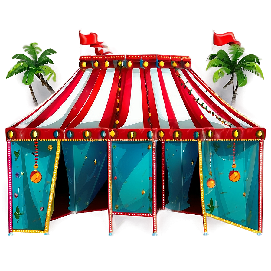 Brightly Lit Carnival Tent Png Vks23 PNG image