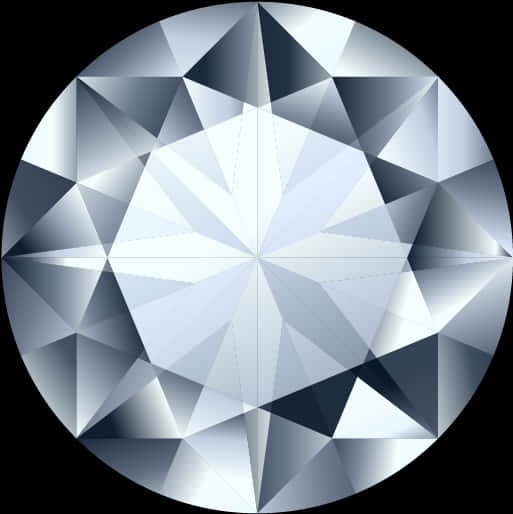 Brilliant Cut Diamond Illustration PNG image