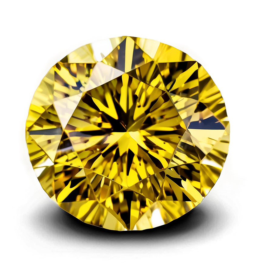 Brilliant Cut Yellow Diamond Icon Png 94 PNG image